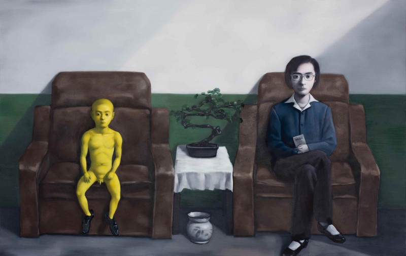 Zhang Xiaogang  Big Woman and Little Man 2012 © Artist / Courtesy of Pace Beijing 